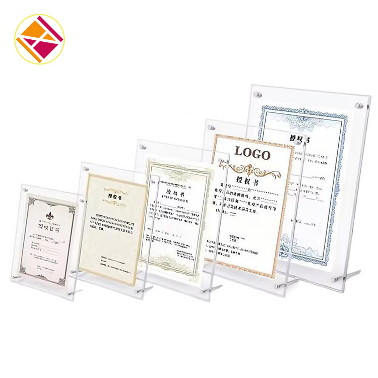 Acrylic Certificate Photo Frame